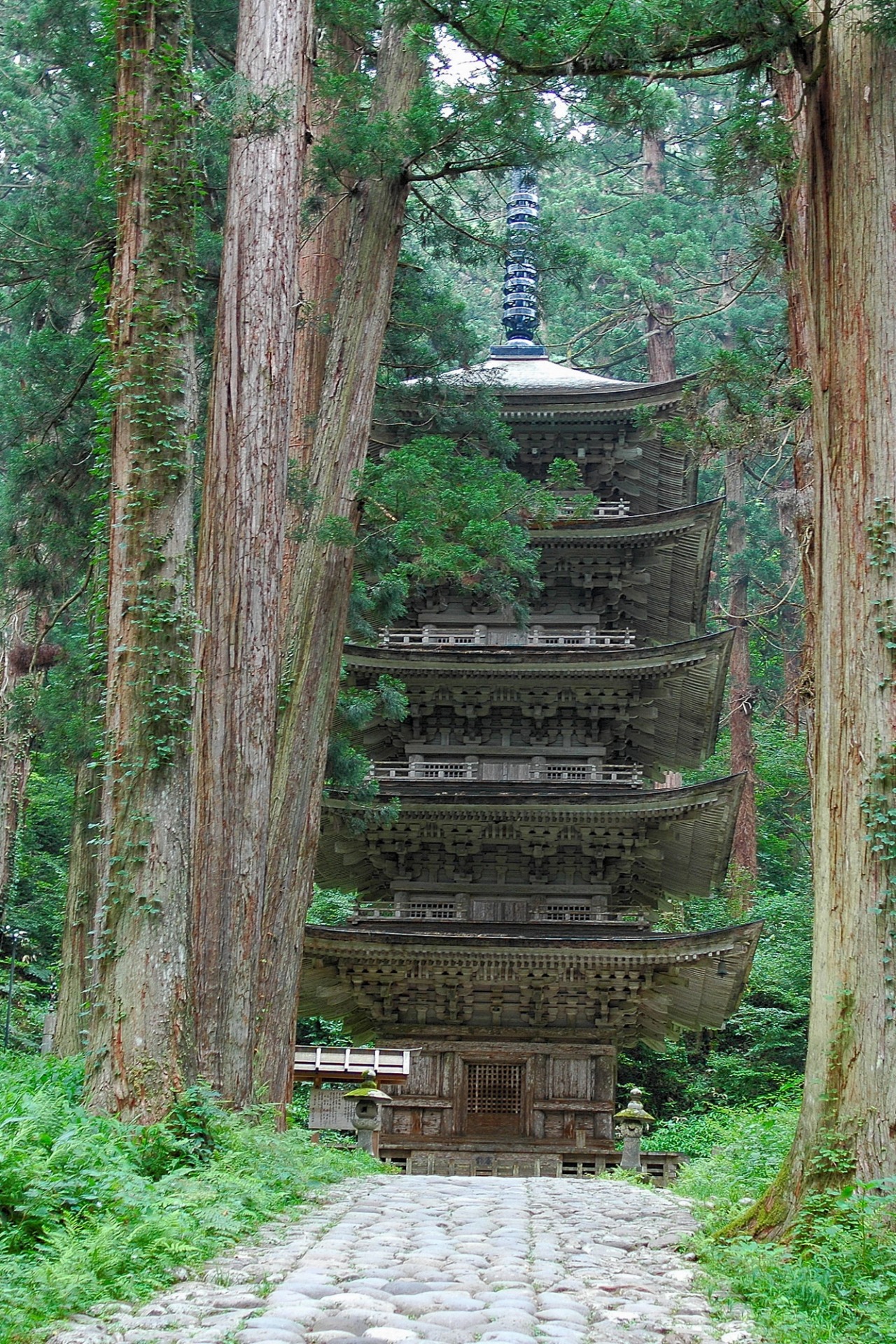 A view of Dewa Sanzan Shrine - 3