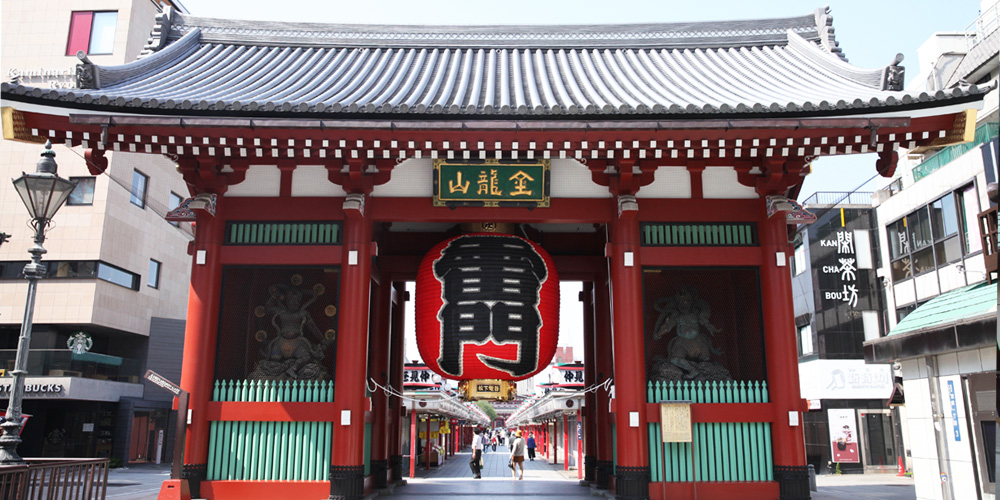 A view of Senso-ji Temple