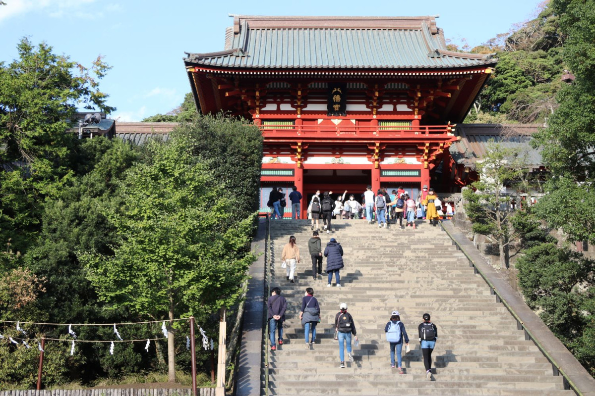 A view of Tsurugaoka Hachimangu