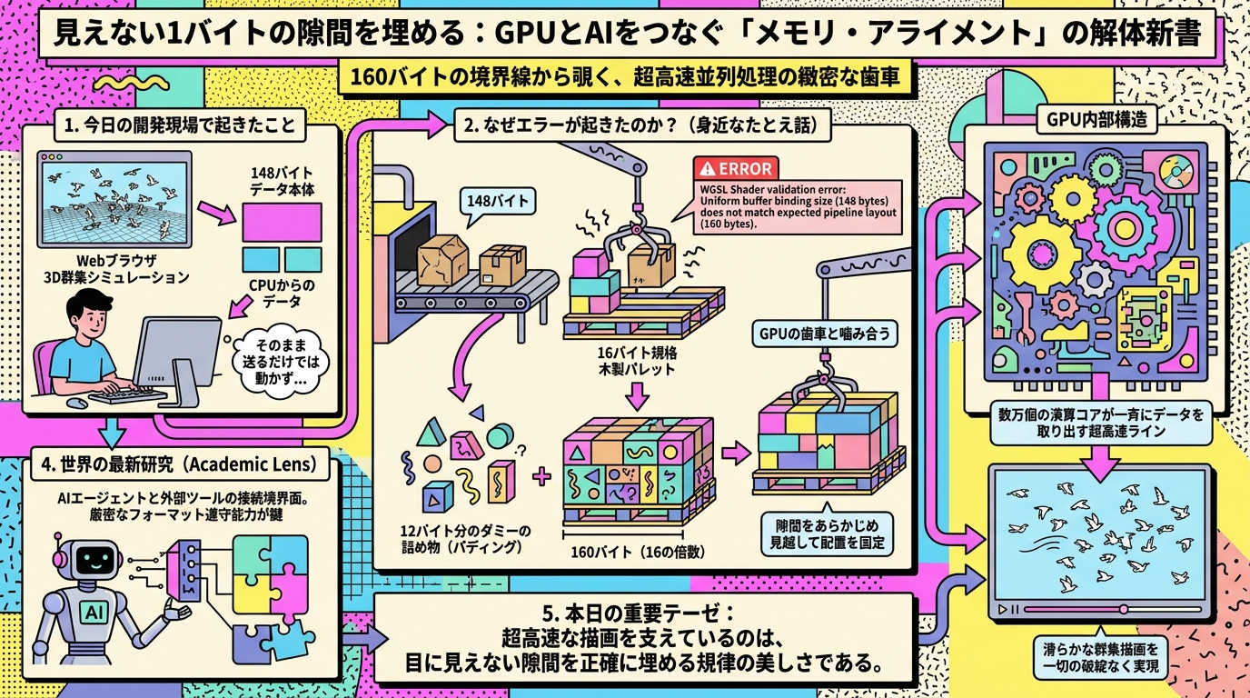 見えない1バイトの隙間を埋める：GPUとAIをつなぐ「メモリ・アライメント」の解体新書