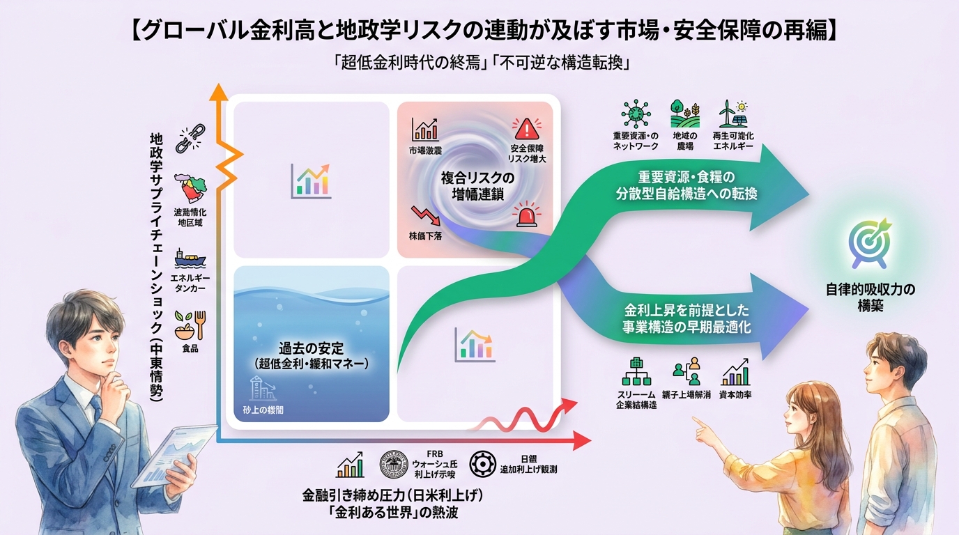 「金利ある世界」の熱波が揺らすグローバル市場　FRB利上げ示唆と日銀観測が告げる超低金利時代の終焉