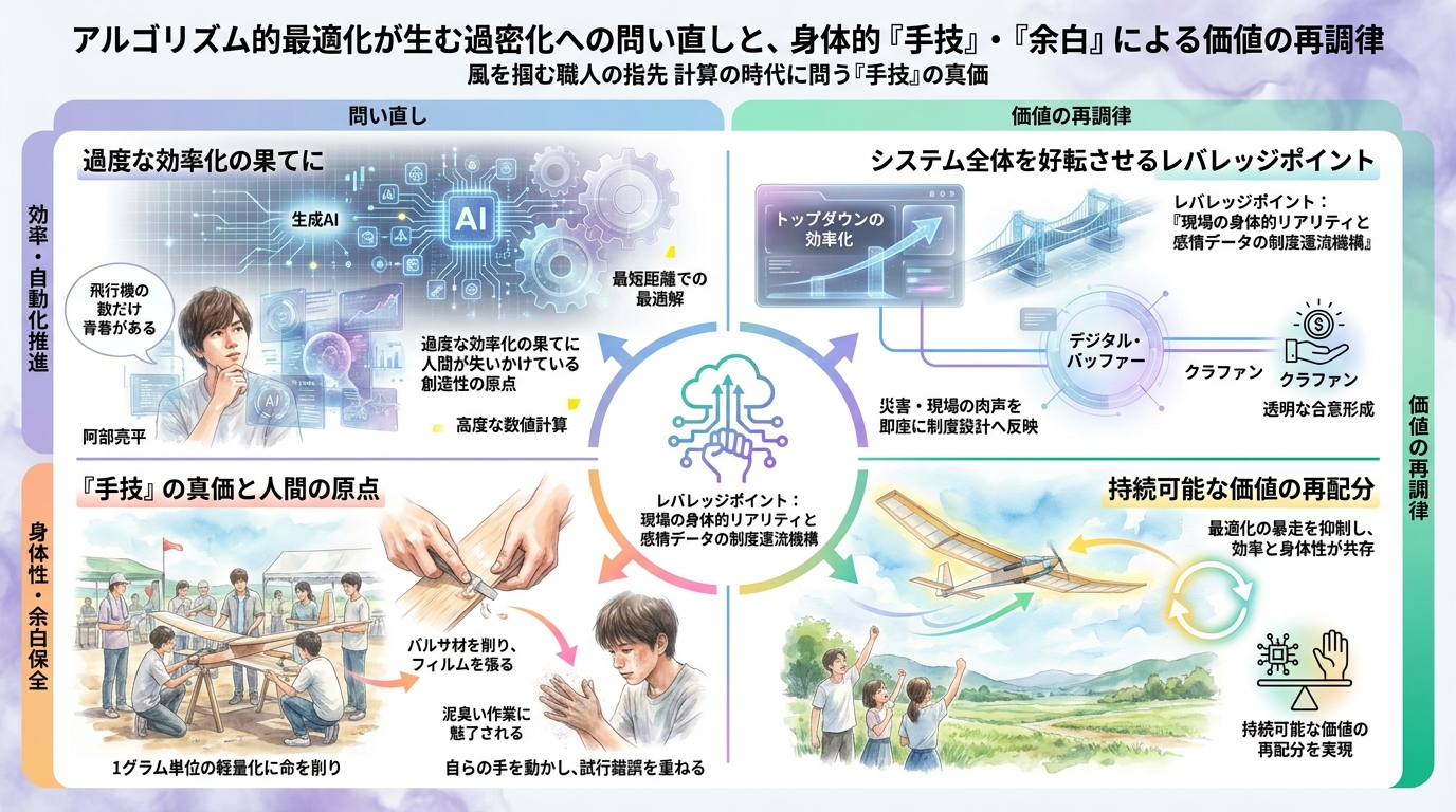 風を掴む職人の指先　計算の時代に問う「手技」の真価