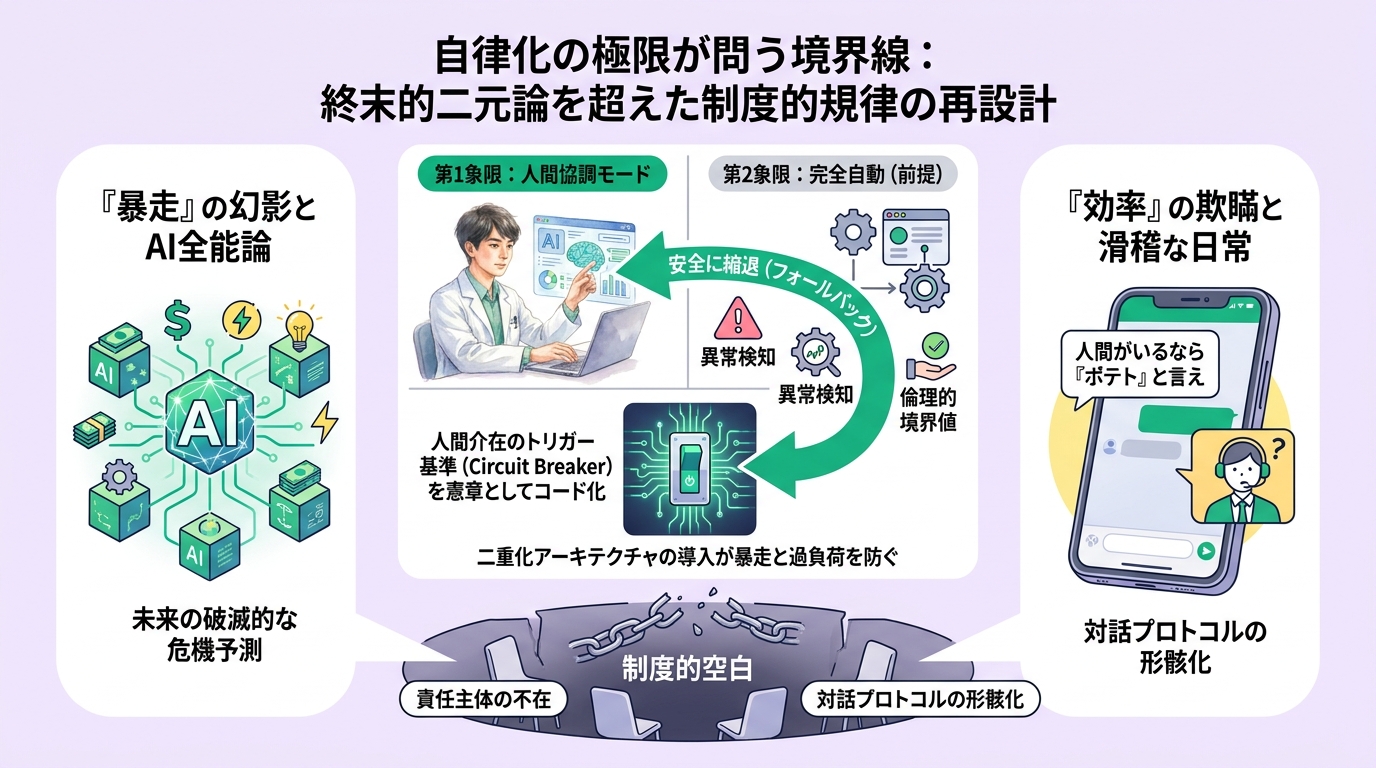 「暴走」の幻影と「効率」の欺瞞の狭間で