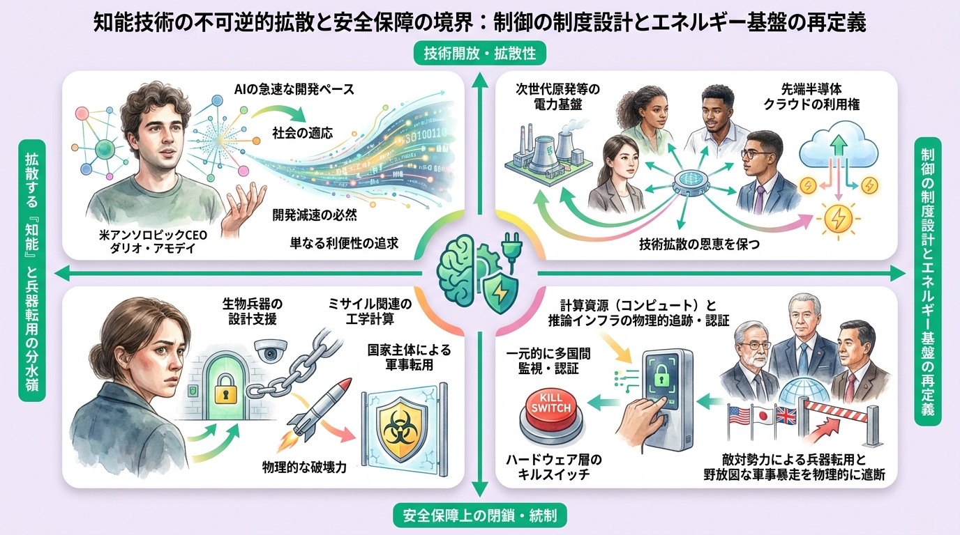 拡散する「知能」と兵器転用の分水嶺　米アンソロピックCEOが唱える開発減速の必然