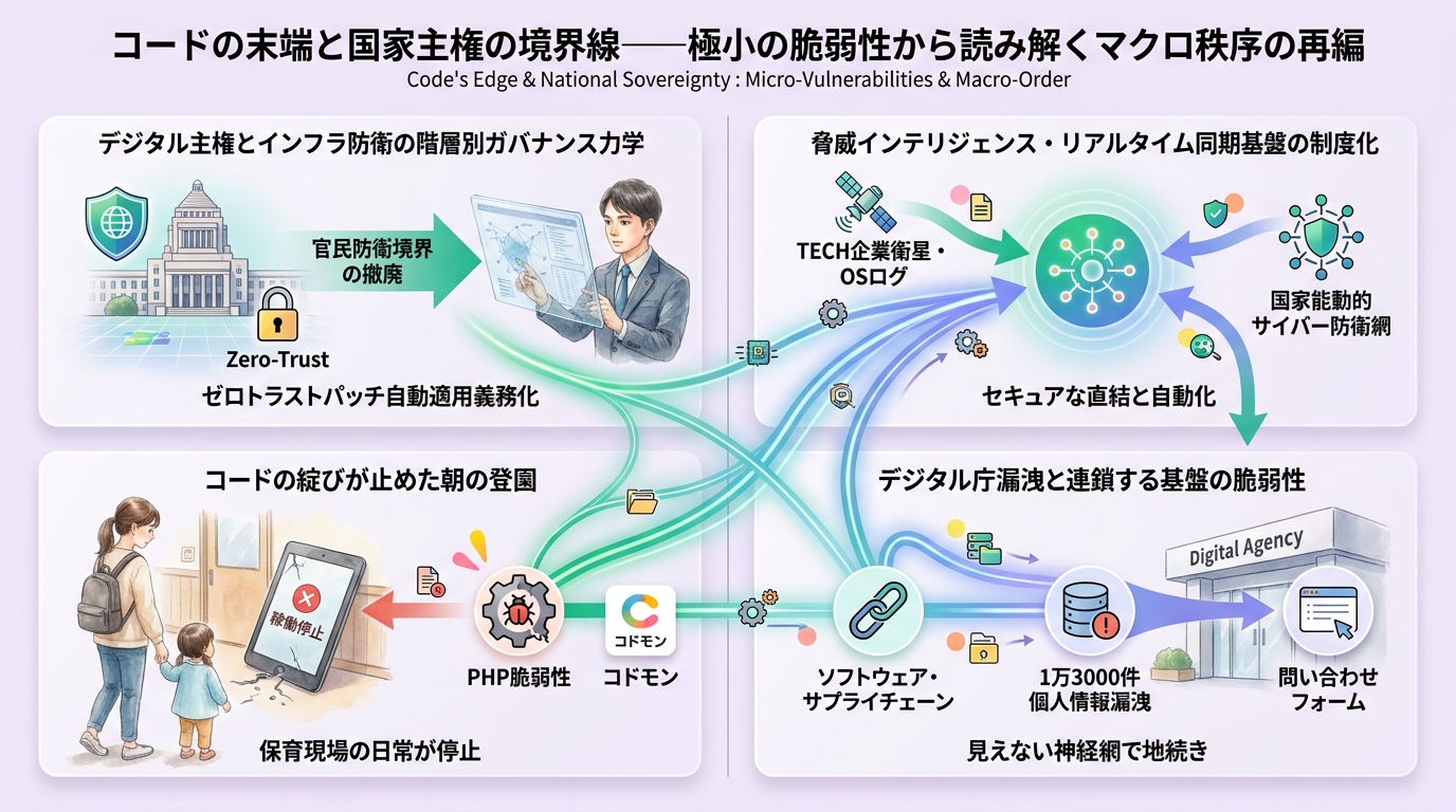 コードの綻びが止めた朝の登園　デジタル庁漏洩と連鎖する基盤の脆弱性