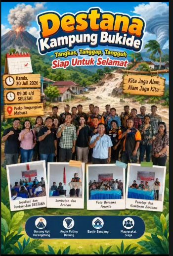 BPBD Kabupaten Kepulauan Sitaro Gelar Program DESTANA di Kampung Bukide