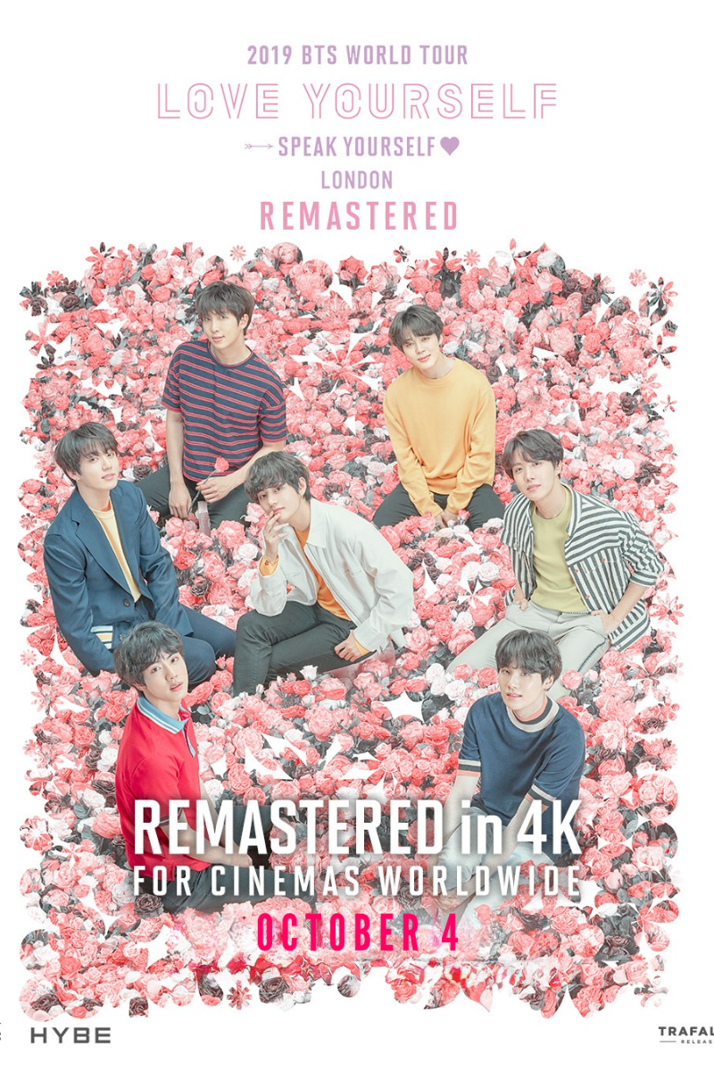 2019 BTS WORLD TOUR 'LOVE YOURSELF: SPEAK YOURSELF' LONDON Remastered  poster