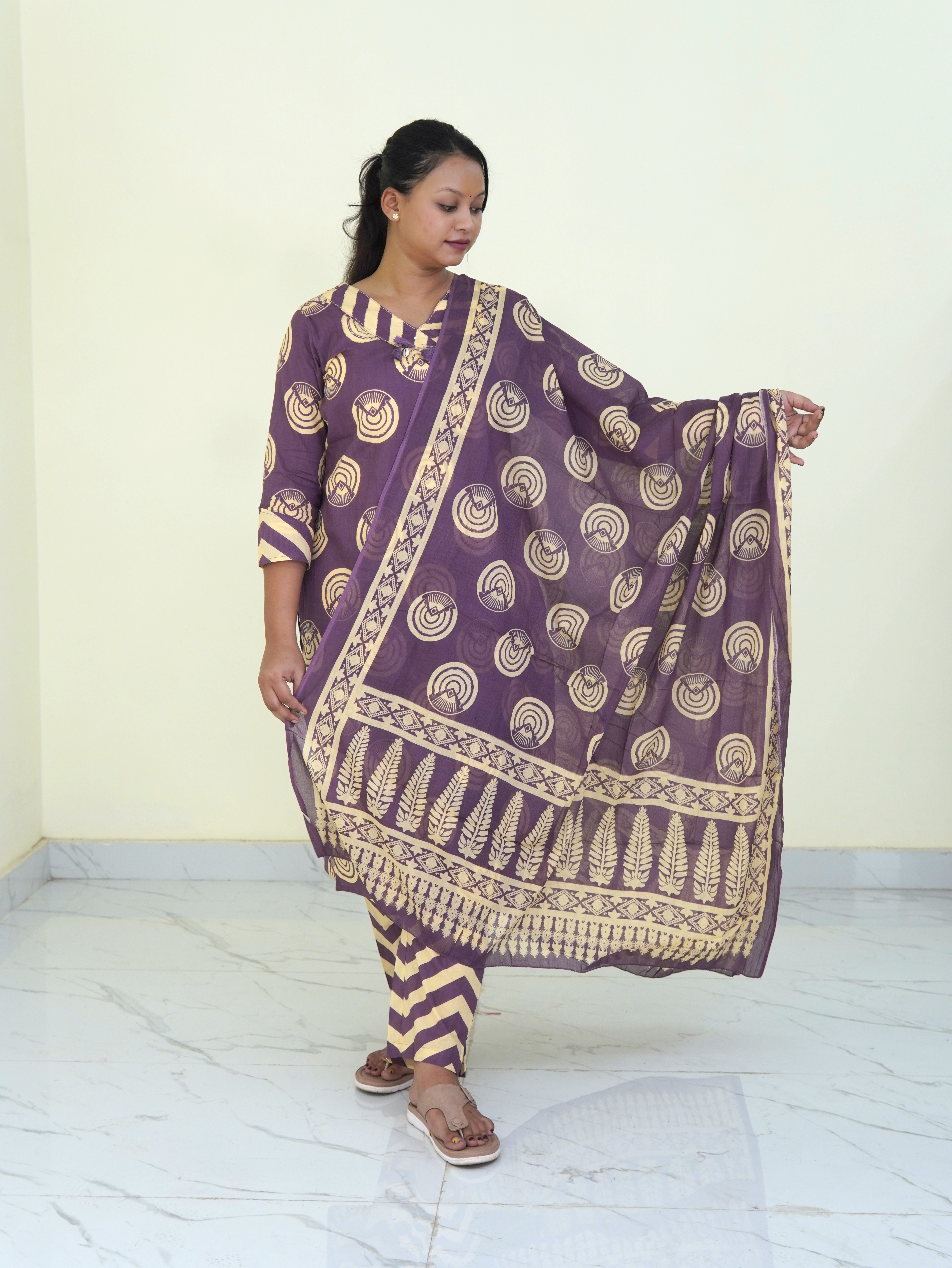 Grapevine: Aura Purple Pure Cotton Set