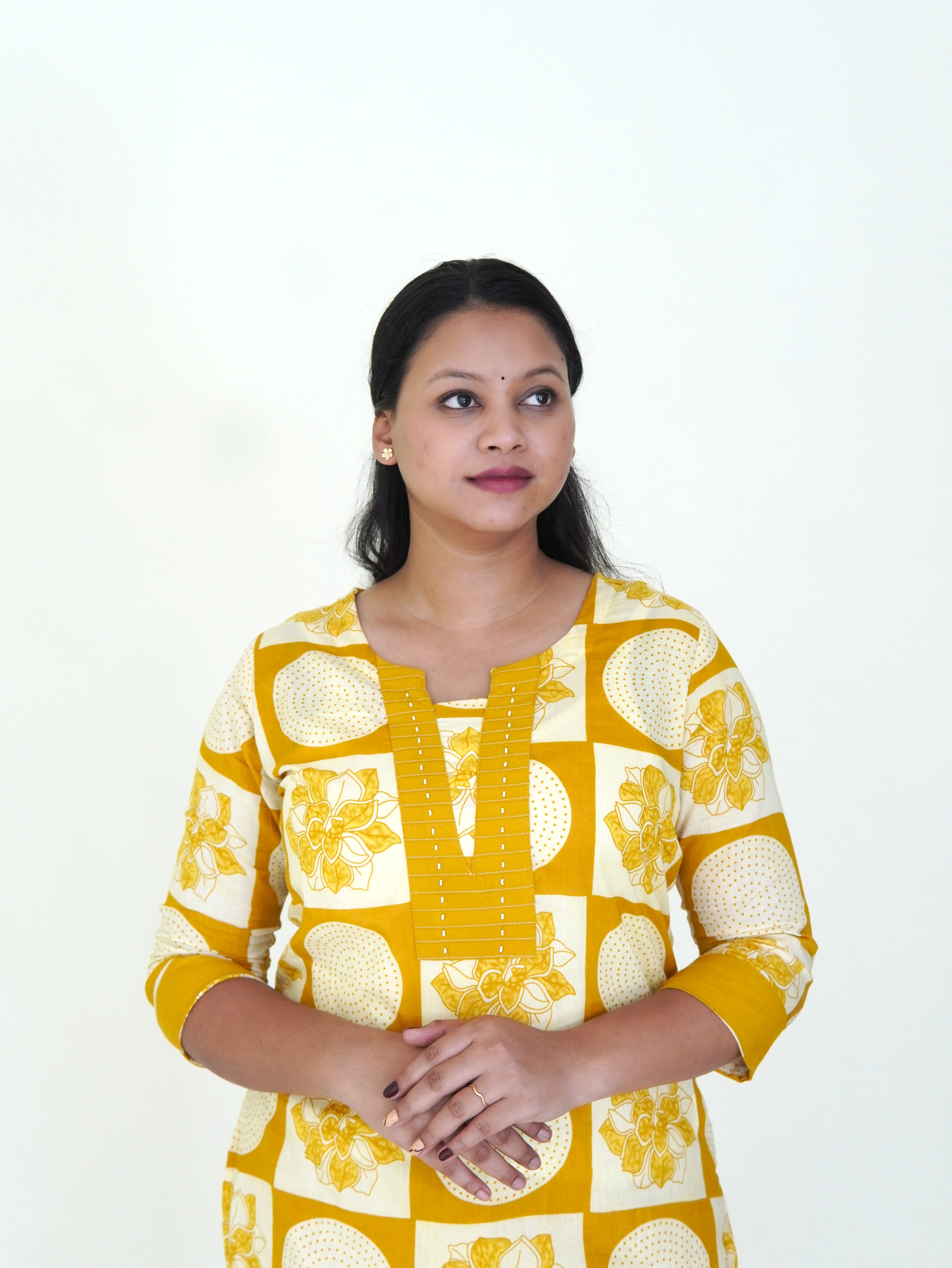 Sun kissed: Polka Petal Pure Cotton Kurti Set gallery 2