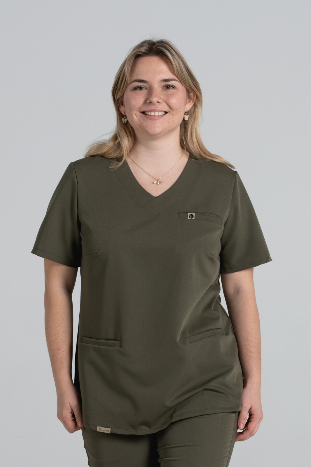 Bluza medyczna damska Merit - Tuscan moss