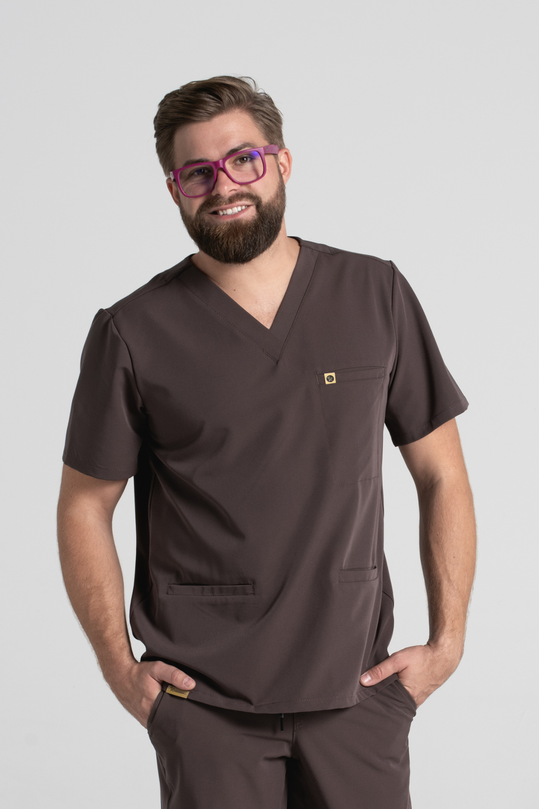 Bluza medyczna męska Sokrates - Chocolate chip