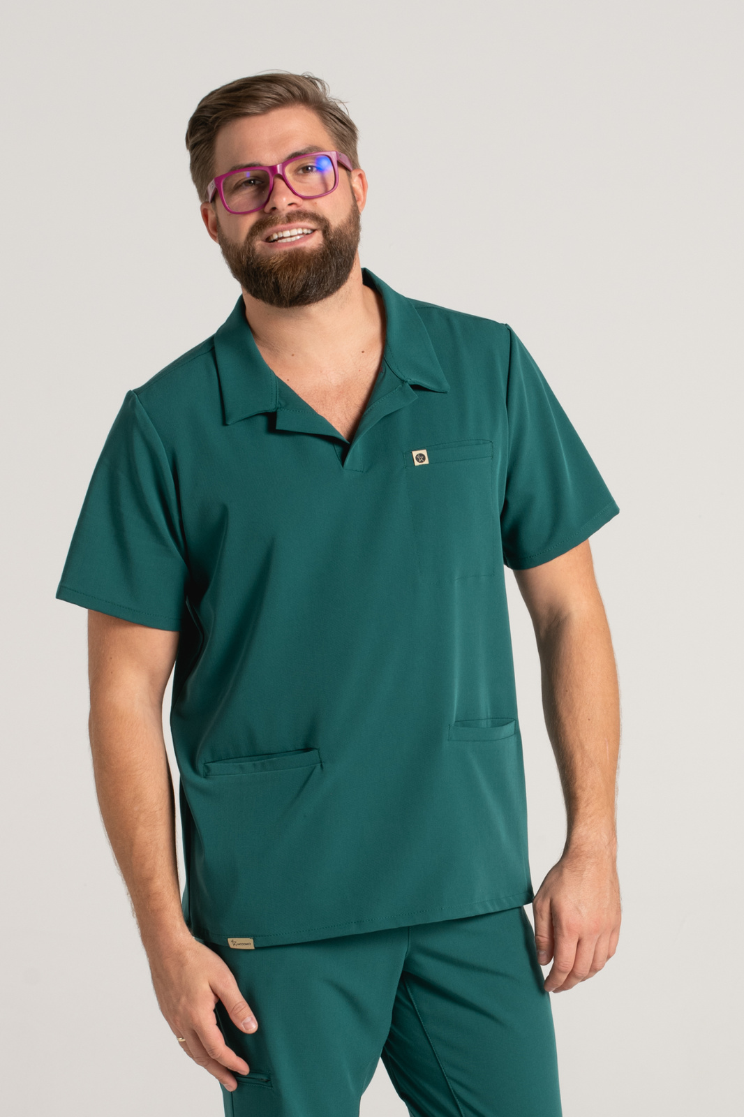 Bluza medyczna męska typu polo Hipokrates
