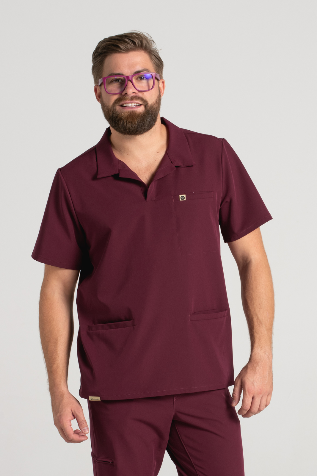 Bluza medyczna męska typu polo Hipokrates