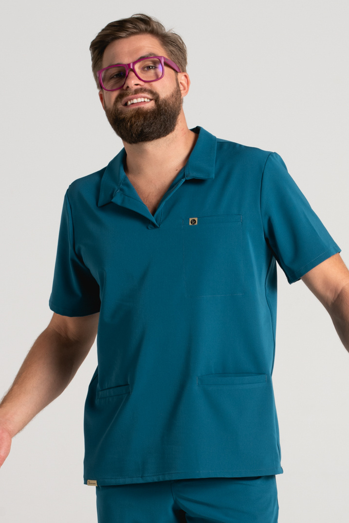 Bluza medyczna męska typu polo Hipokrates