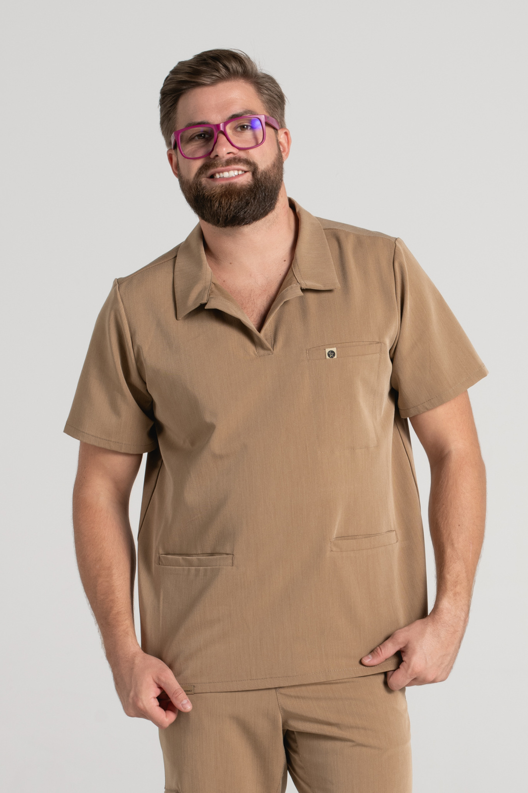 Bluza medyczna męska typu polo Hipokrates