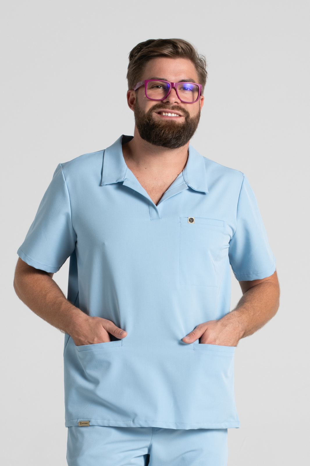 Bluza medyczna męska typu polo Hipokrates