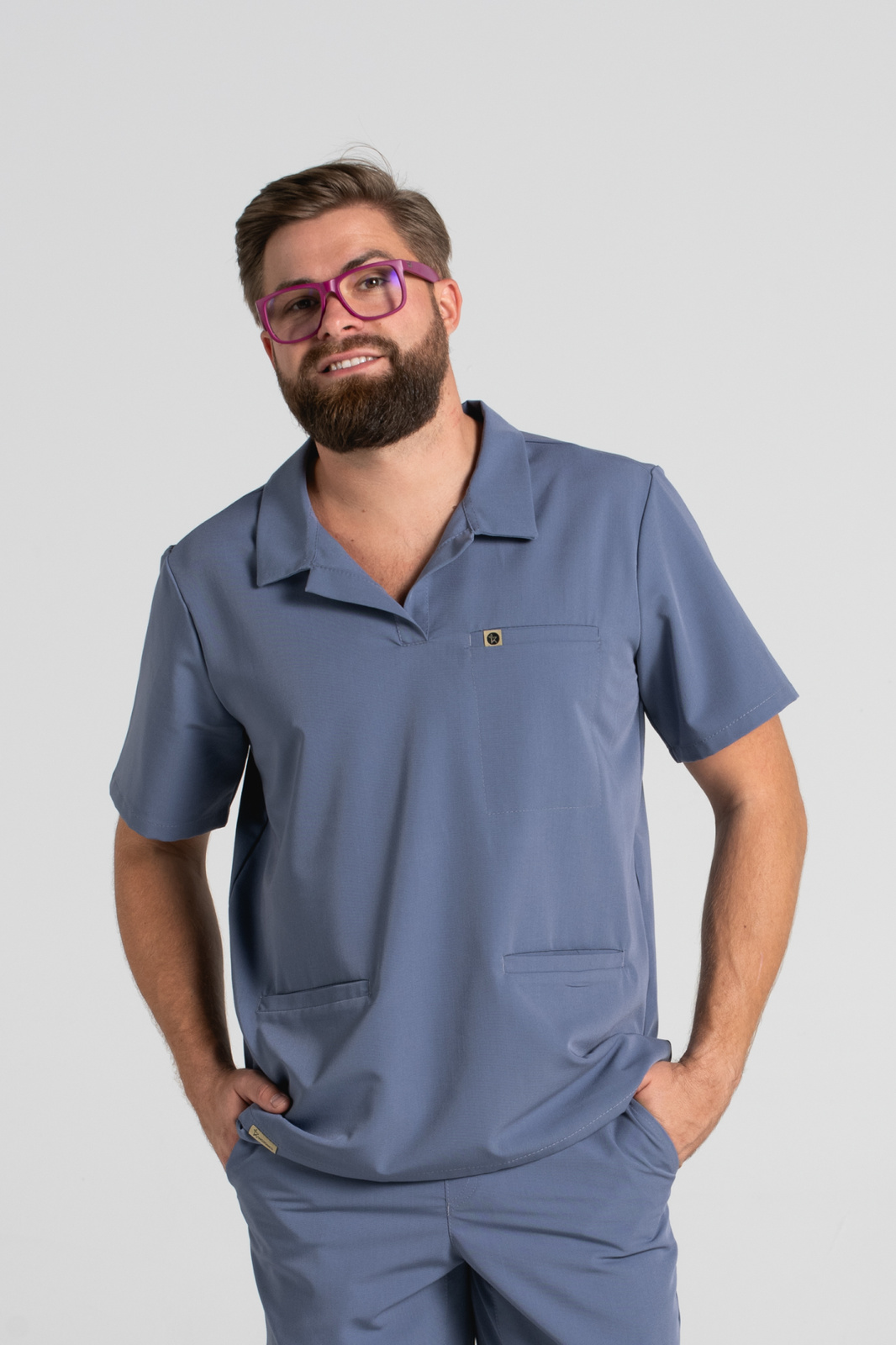 Bluza medyczna męska typu polo Hipokrates