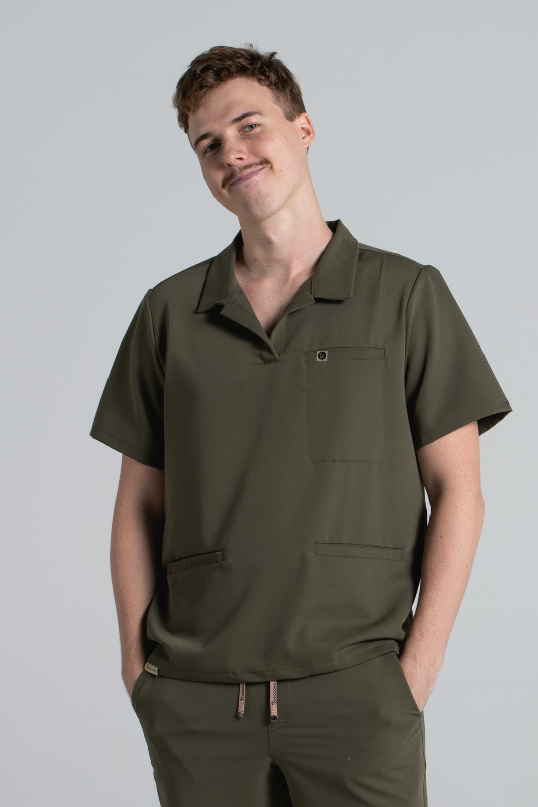 Bluza medyczna męska typu polo Hipokrates
