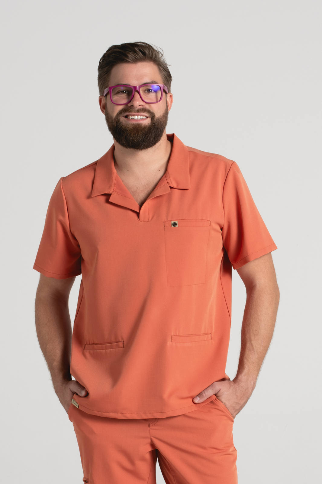 Bluza medyczna męska typu polo Hipokrates