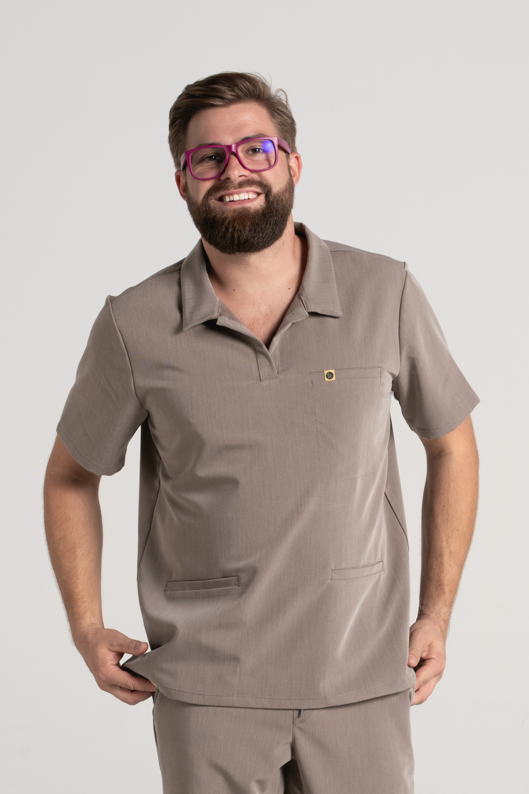 Bluza medyczna męska typu polo Hipokrates