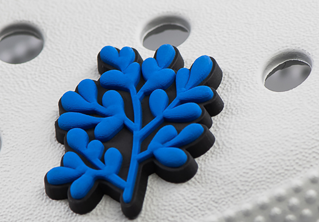 Crocs charm - virus - Blue seaweed