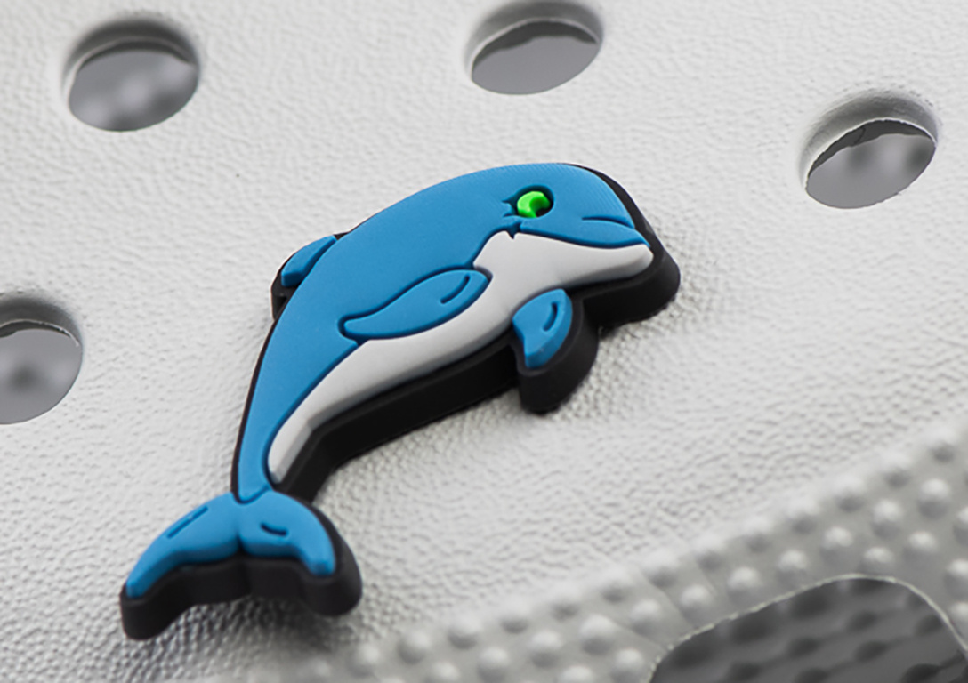 Crocs charm - virus - Dolphin