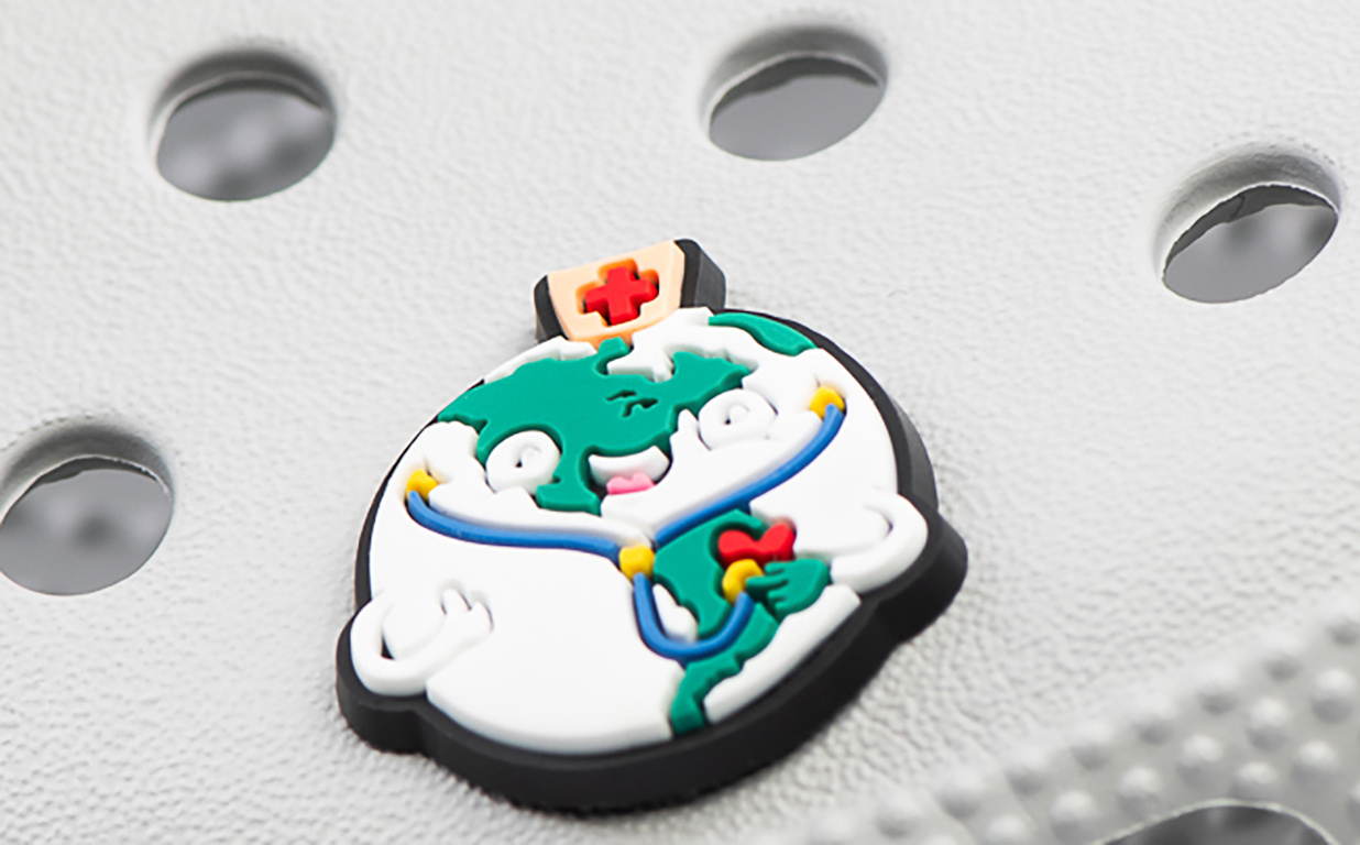 Crocs charm - virus - Earth nurse