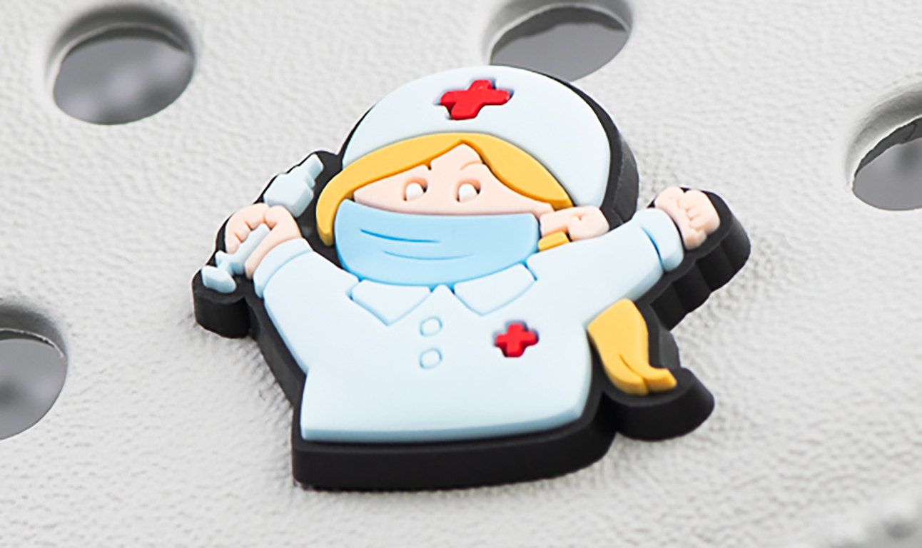 Crocs charm - virus - Happy nurse