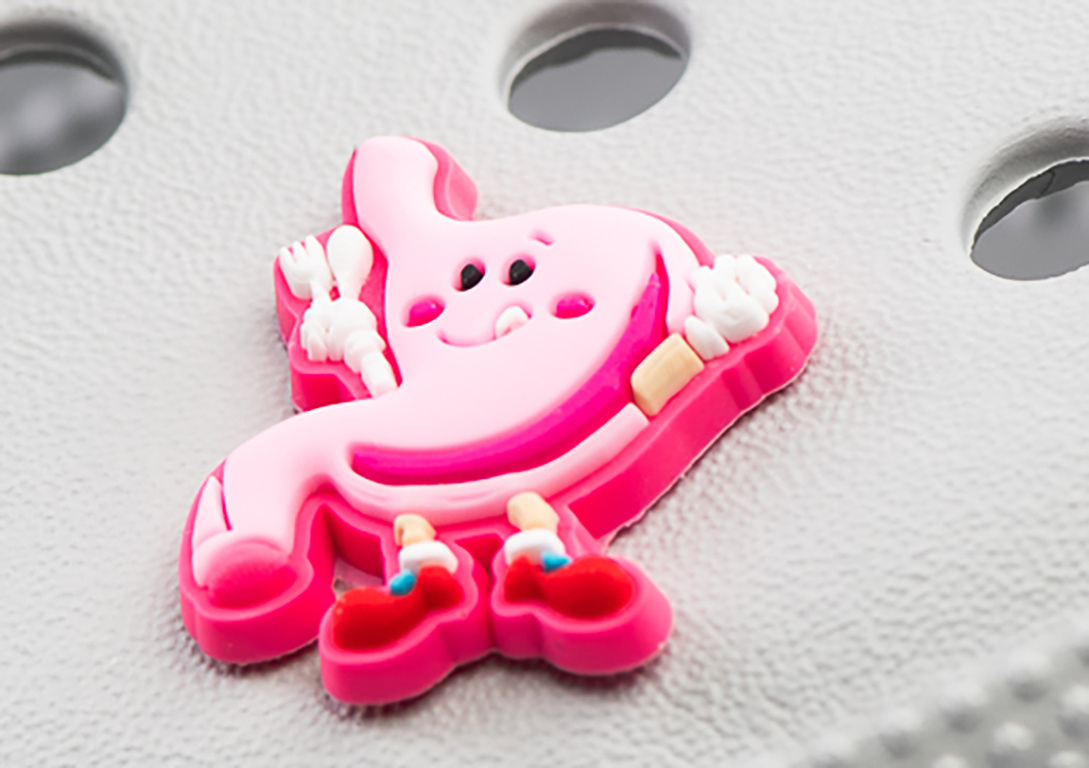 Crocs charm - virus - Happy stomach