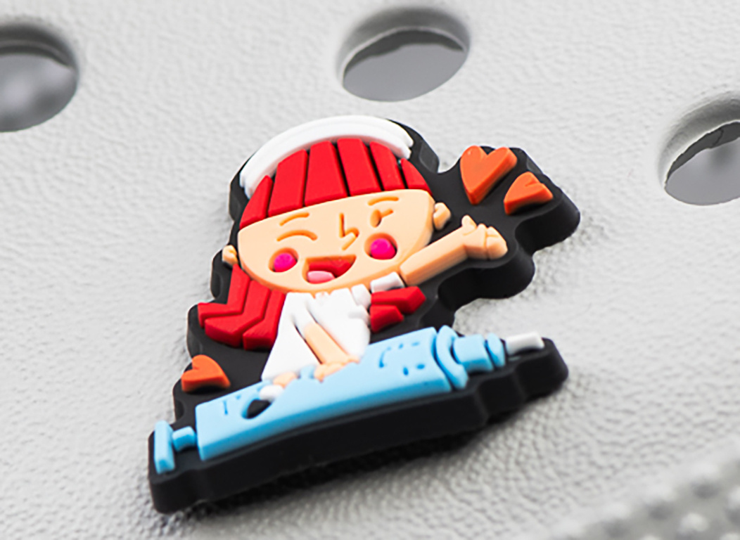 Crocs charm - virus - Nurse with syringe