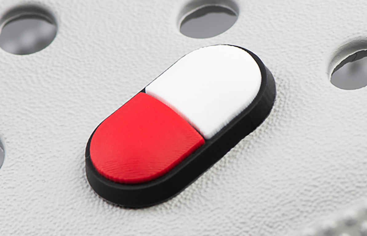 Crocs charm - virus - Pill