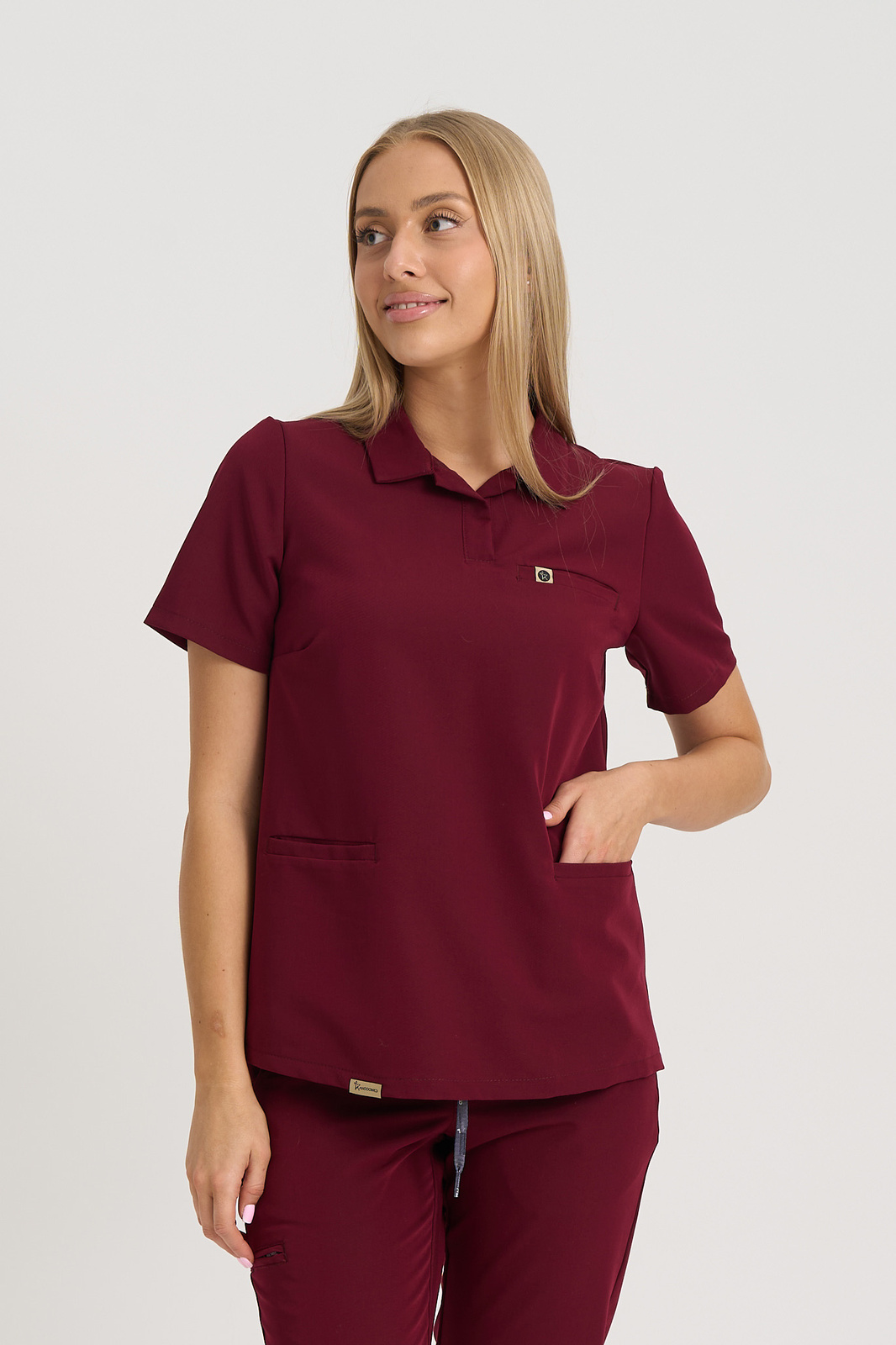 Bluza medyczna damska typu polo Rita