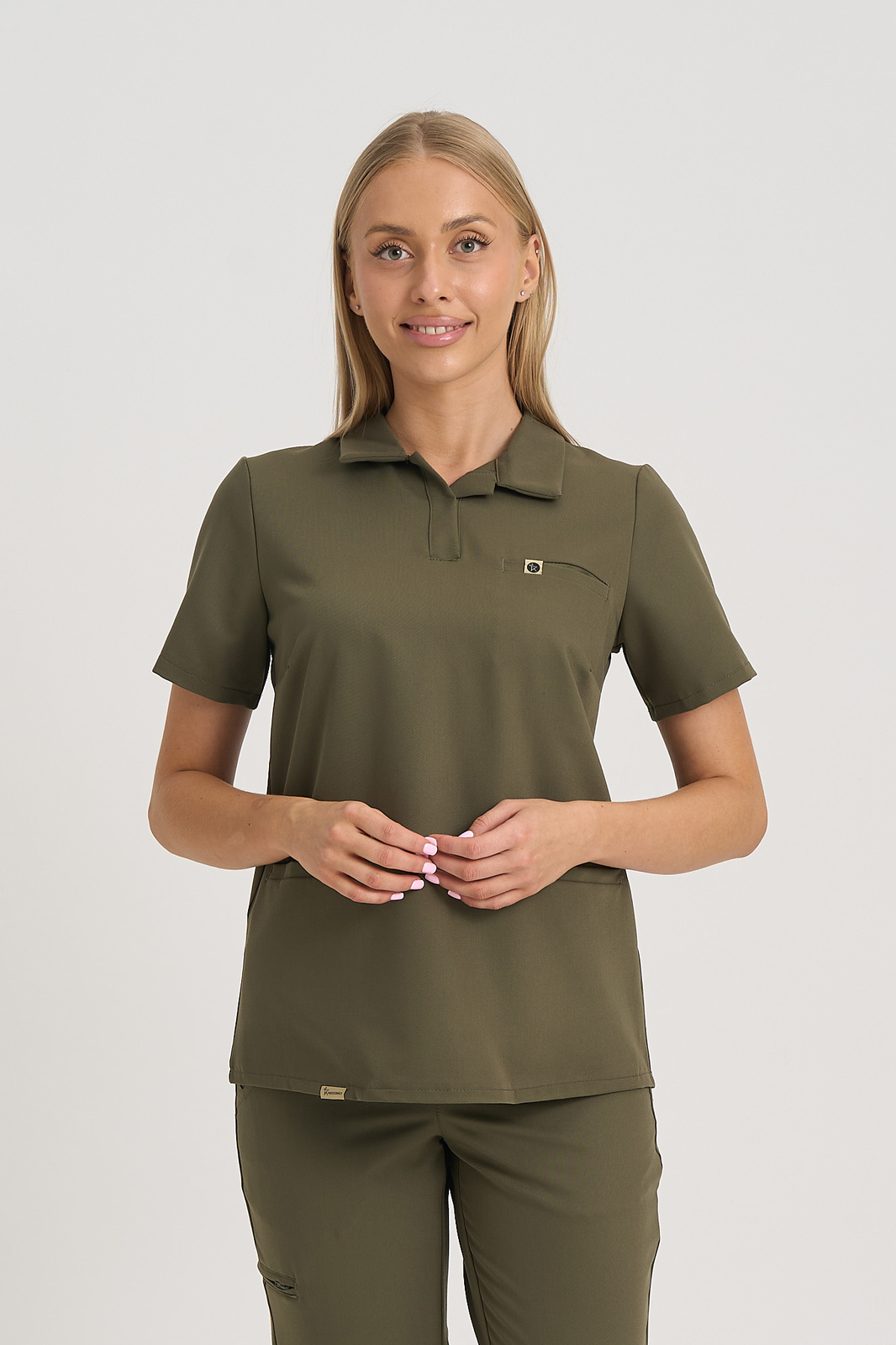 Bluza medyczna damska typu polo Rita