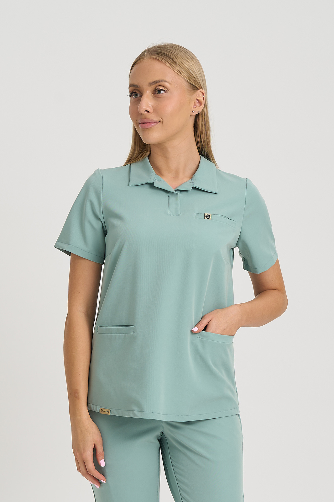 Bluza medyczna damska typu polo Rita