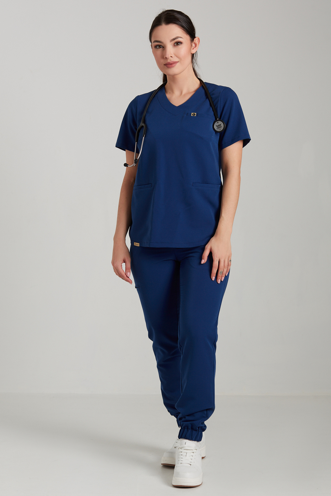 Bluza medyczna damska Merit - Dark denim