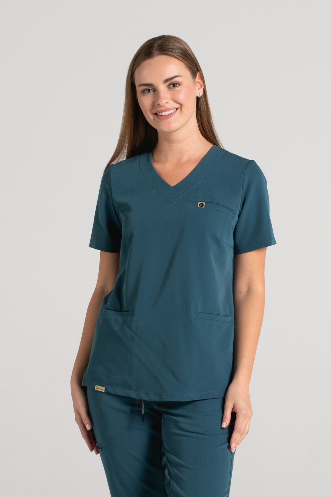 Bluza medyczna damska Merit - Ocean blue