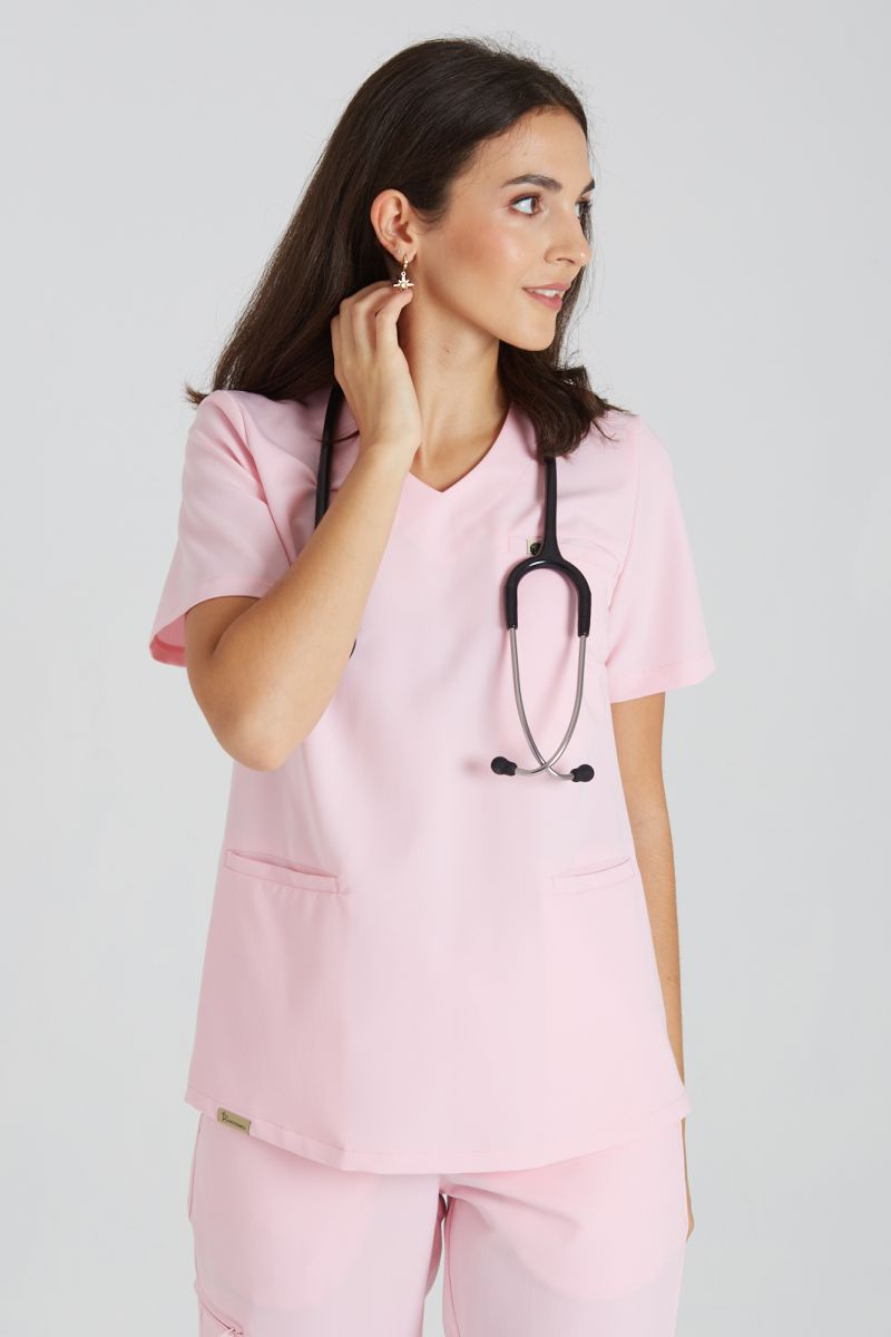 Bluza medyczna damska Merit - Bubble gum