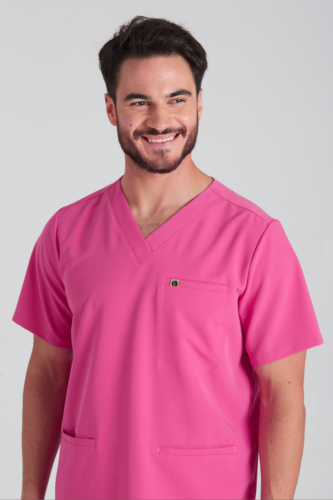 Bluza medyczna męska Sokrates - Hot pink