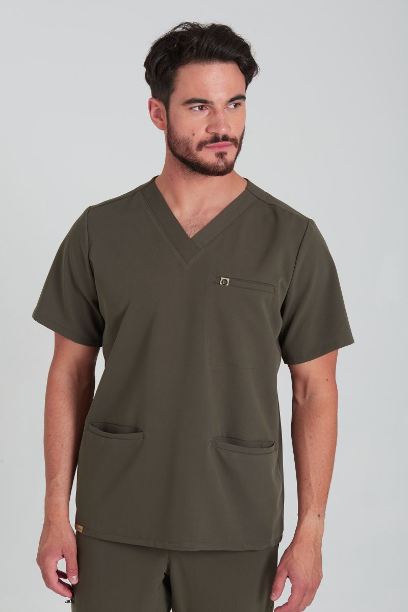 Bluza medyczna męska Sokrates - Dark olive