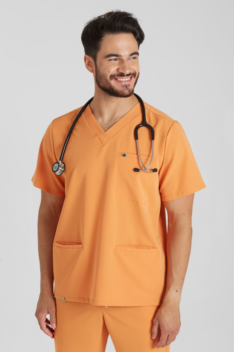 Bluza medyczna męska Sokrates - Tangerine