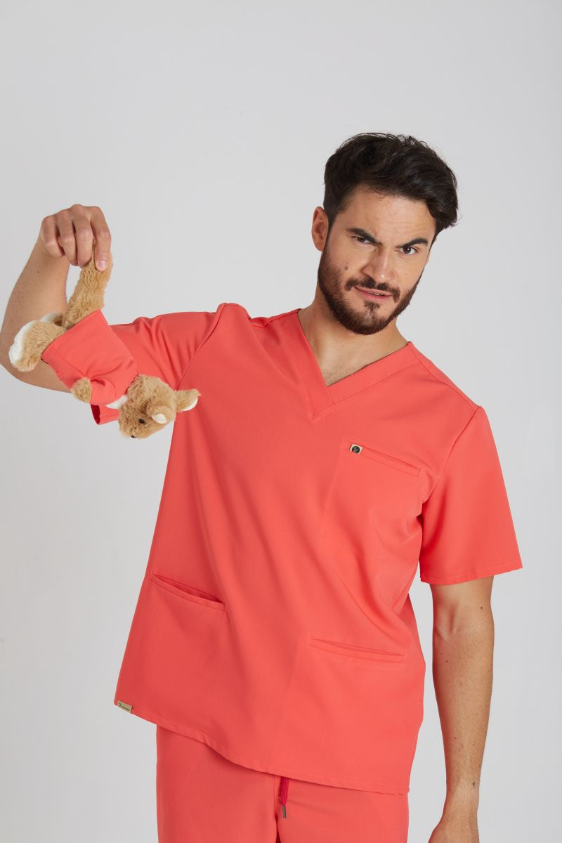 Bluza medyczna męska Sokrates - Coral