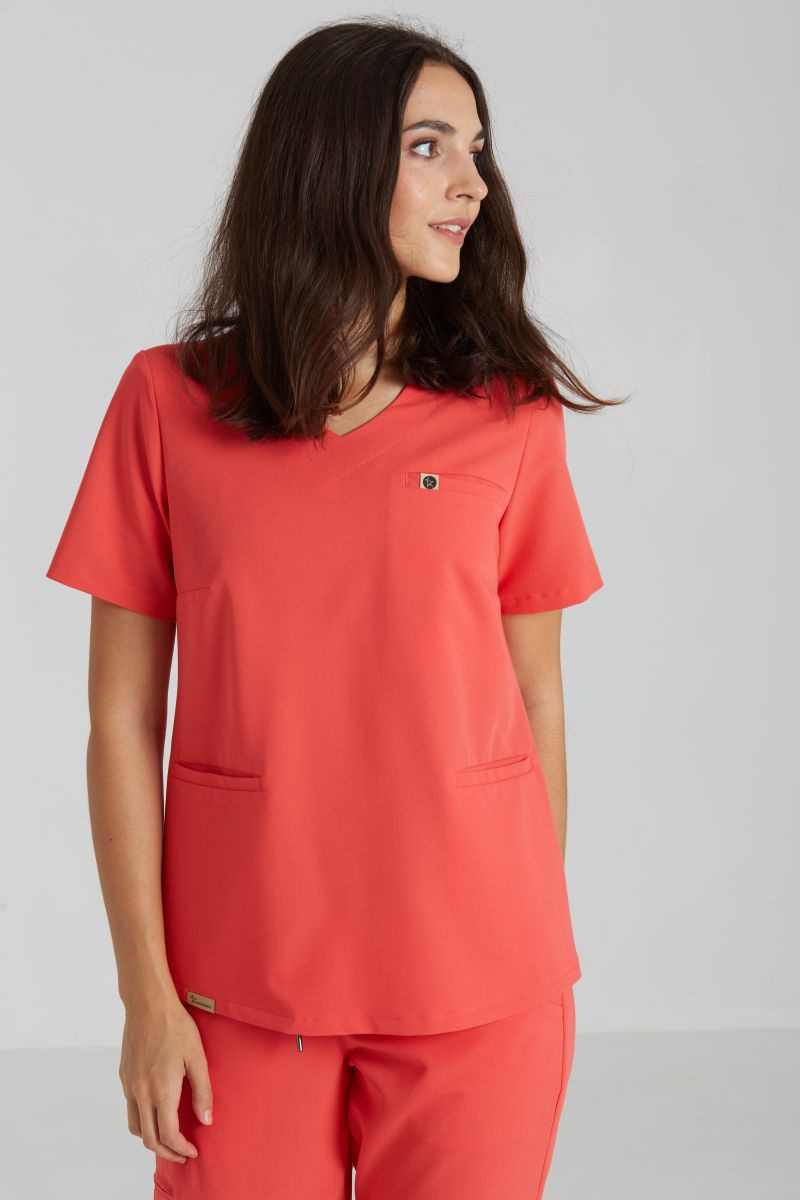 Bluza medyczna damska Merit - Coral