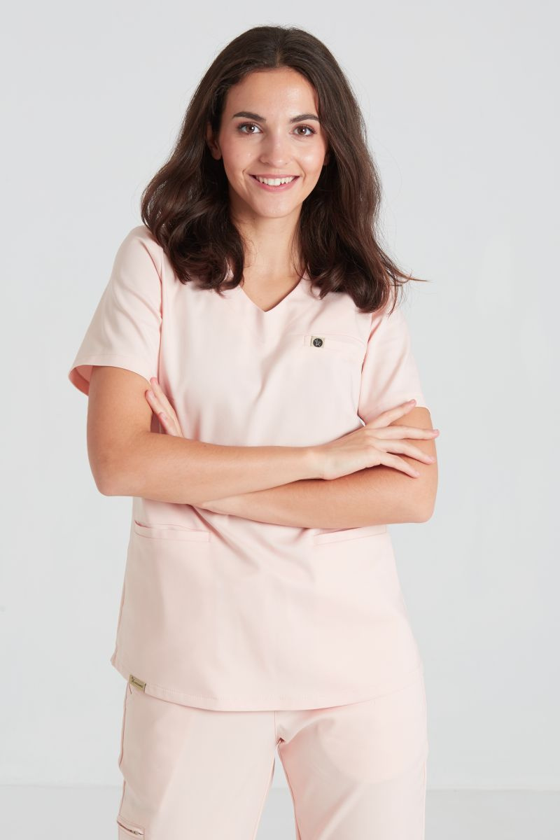 Bluza medyczna damska Merit - Salmon