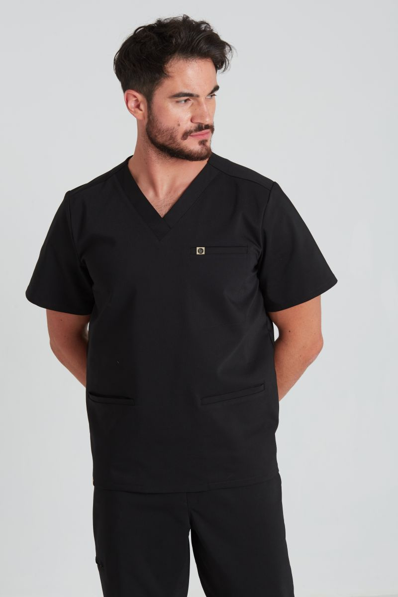 Bluza medyczna męska Sokrates - Jet black