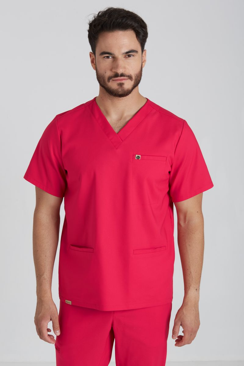 Bluza medyczna męska Sokrates - Bold red