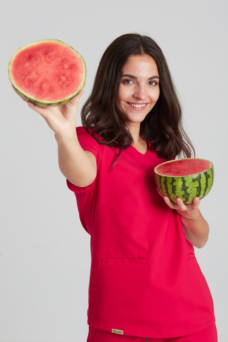 Bluza medyczna damska Merit - Bold red
