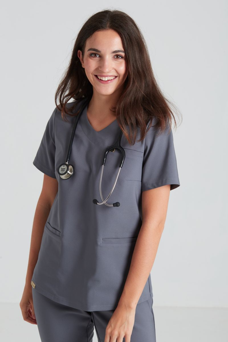 Bluza medyczna damska Merit - Shadow grey