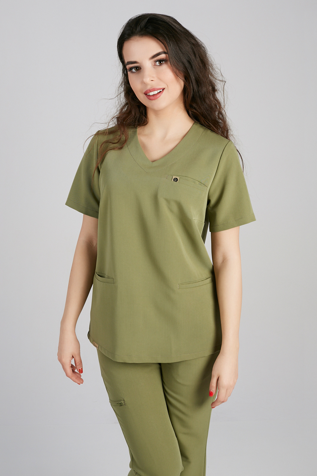 Bluza medyczna damska Merit - Khaki