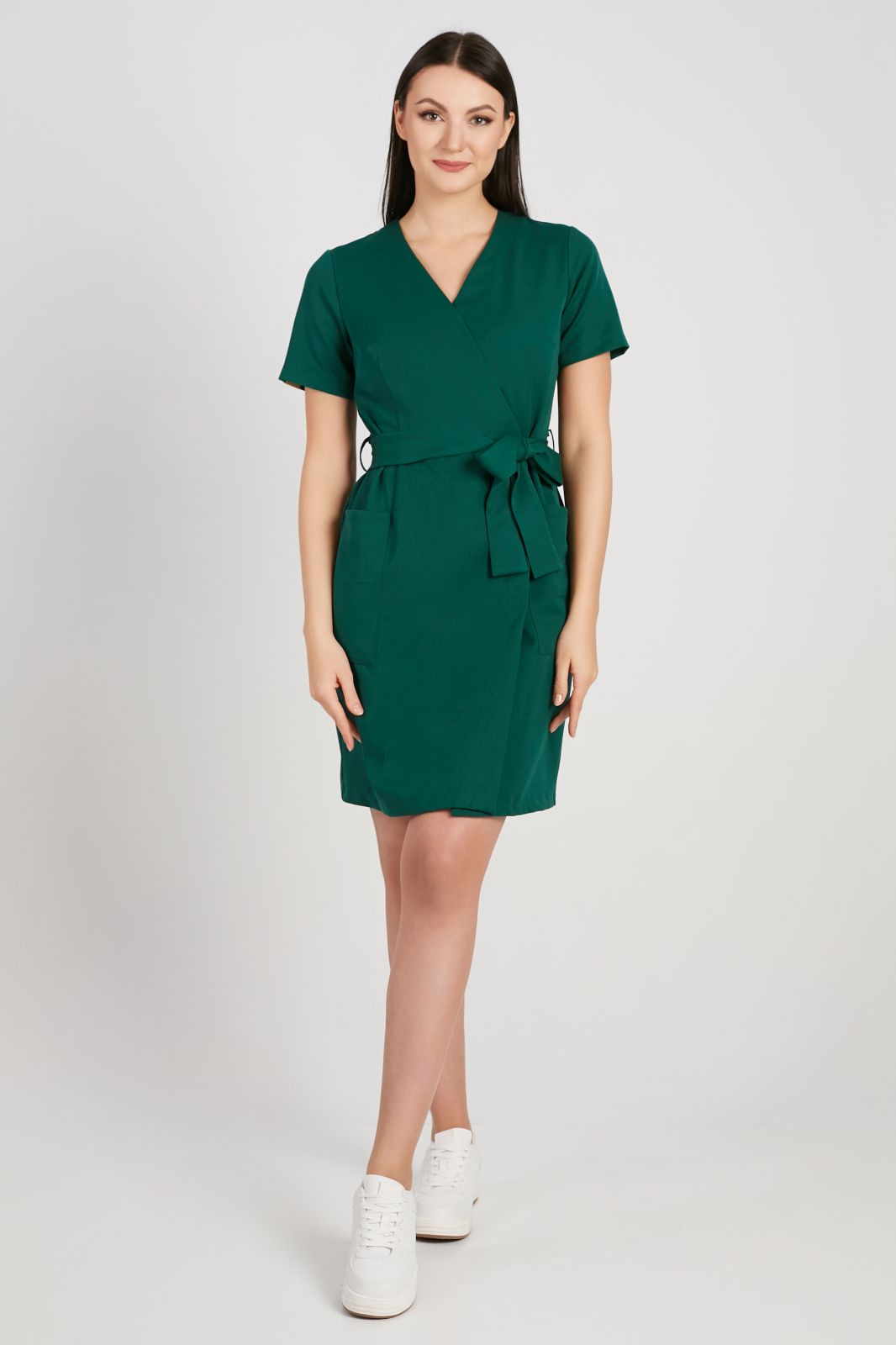 Sukienka medyczna damska - Pine green