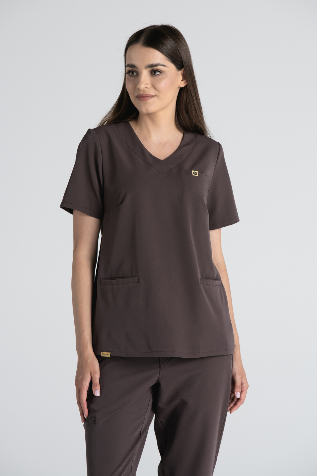 Bluza medyczna damska Merit - Chocolate chip